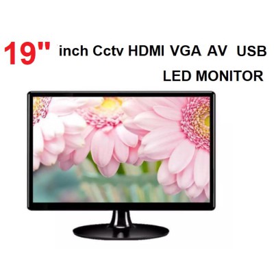 19''inc Vip Cctv Araç Hd Led Monitör Hdmi/Vga/Av