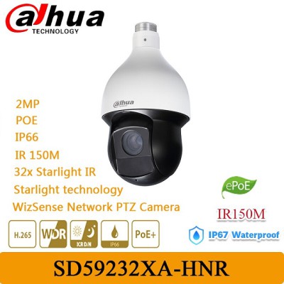 Dahua SD59232XA-HNR 2MP 32X Starlight Ir Wizsense Ip Speed Dome Kamera